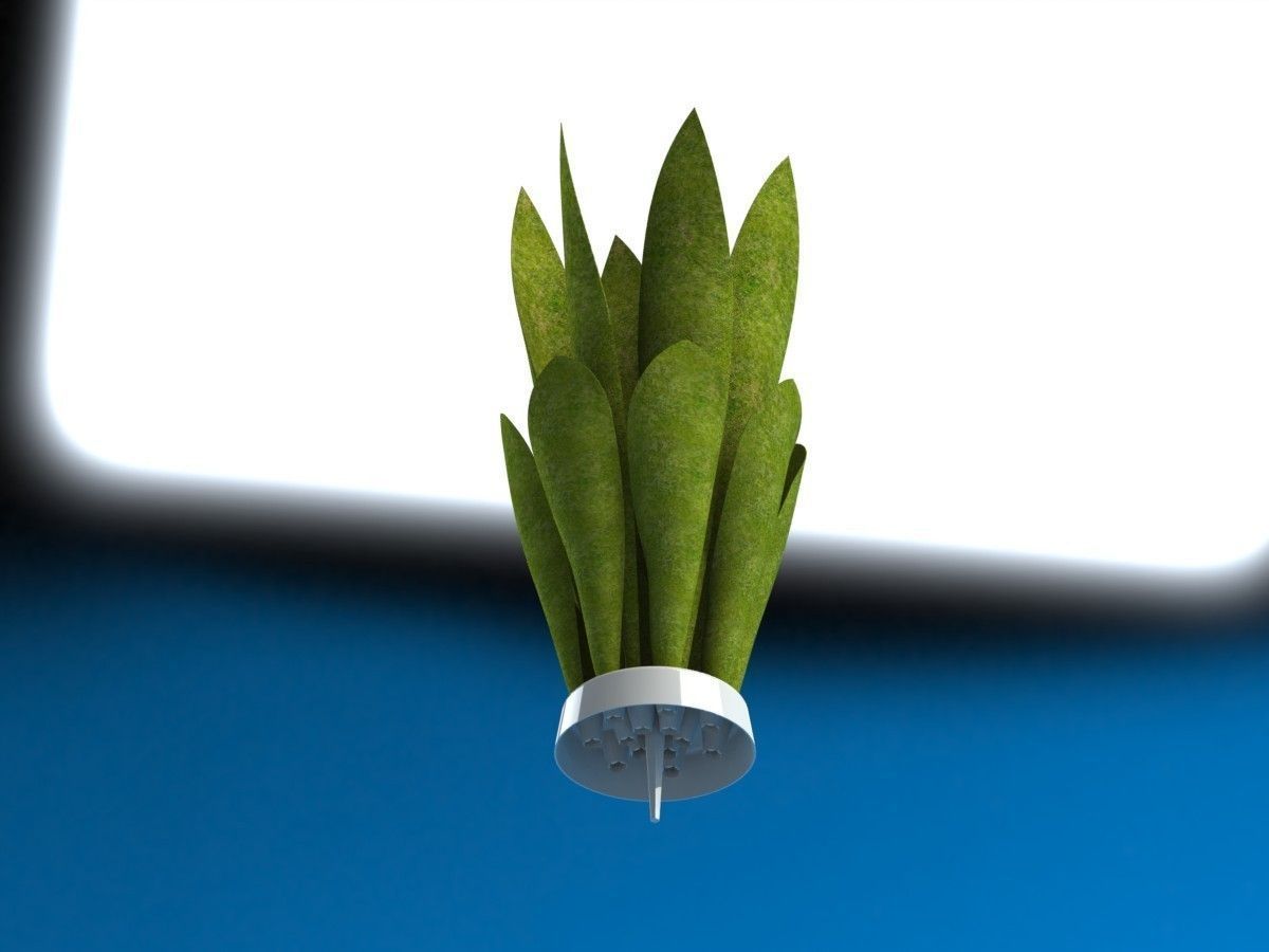 AquaColector plant in pot Free 3D model_2