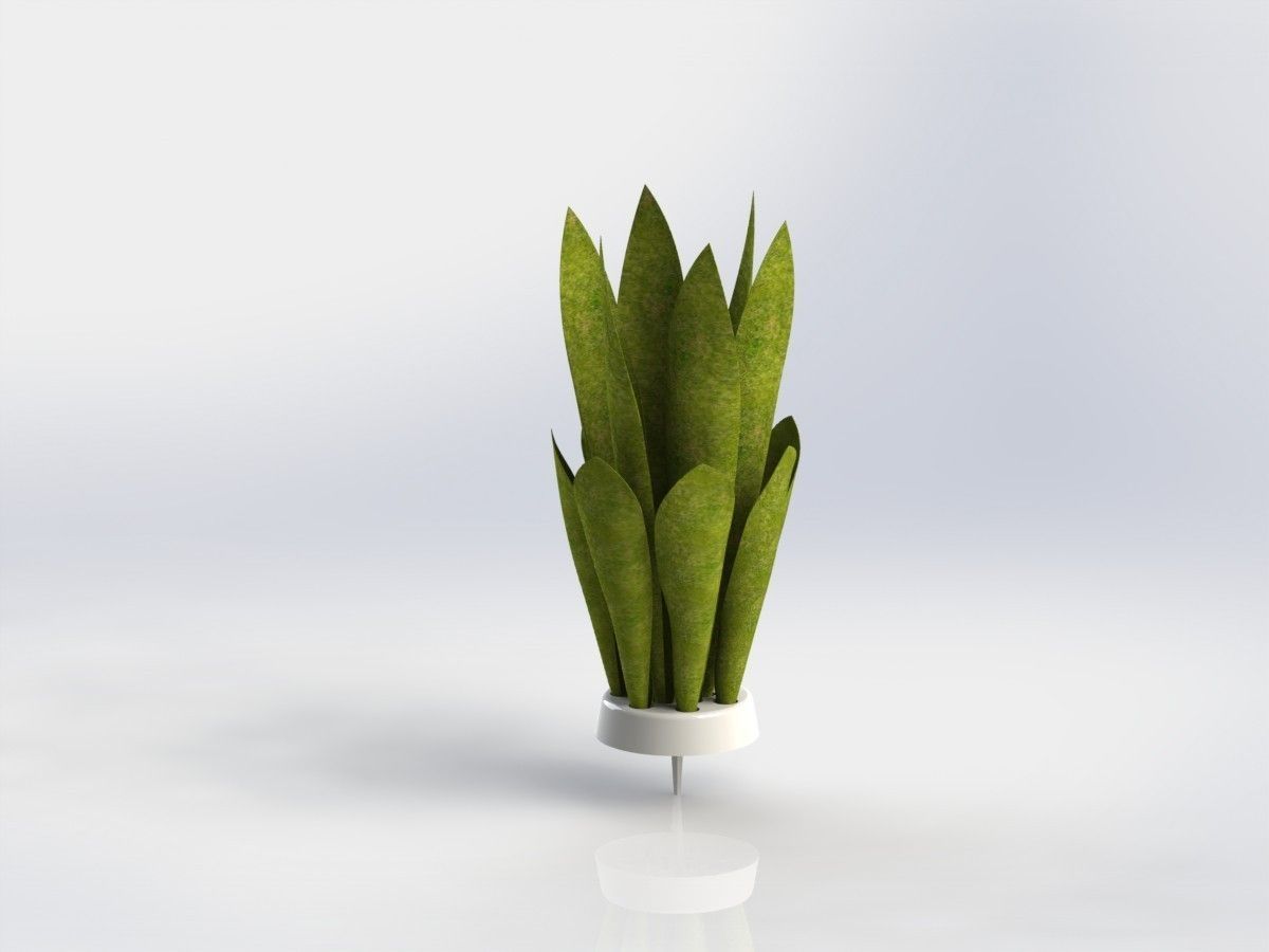 AquaColector plant in pot Free 3D model_1