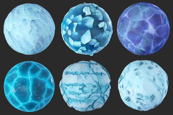IceLand - Stylized PBR materials Texture