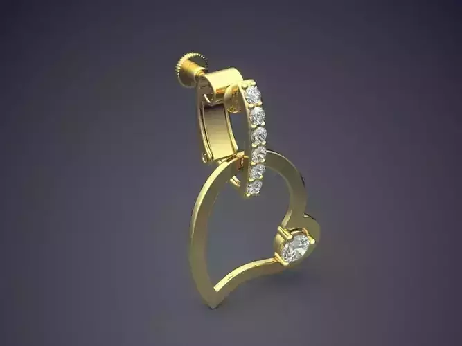 Unique Luxurious Heart Earrings