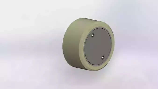 Rubber Wheel 15OD x 8 Width Free 3D model