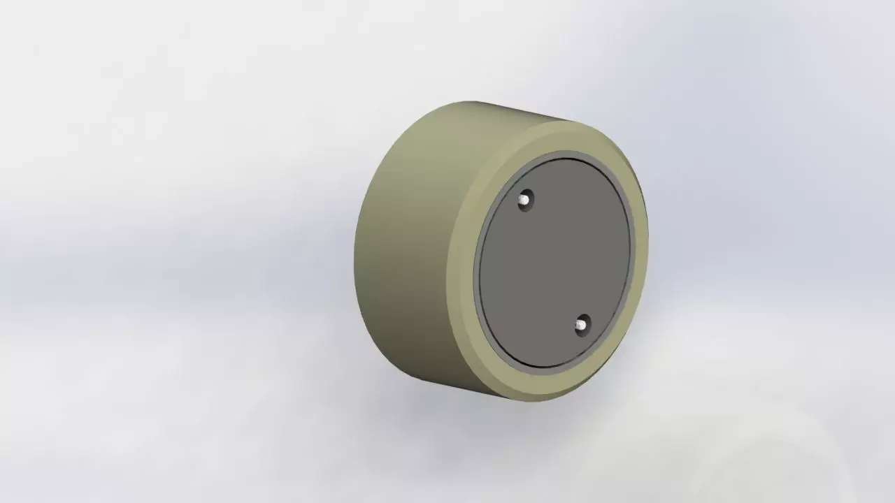 Rubber Wheel 15OD x 8 Width Free 3D model