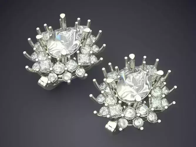 Luxurious Everyday Earrings with Diamonds