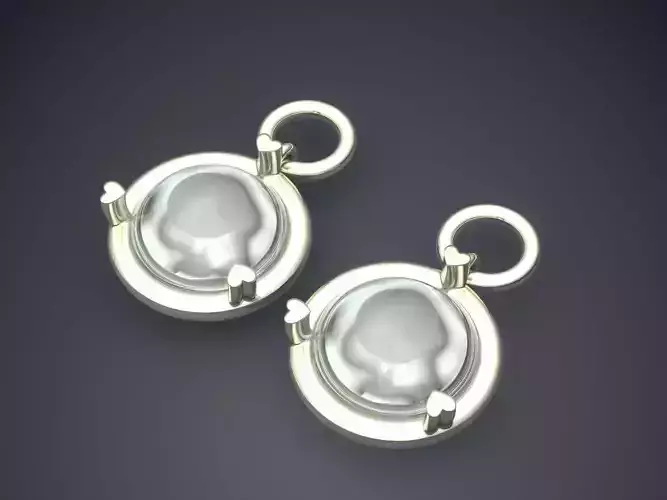 Vintage Earrings with Diamonds 