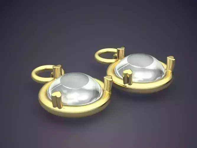 Vintage Earrings with Diamonds 
