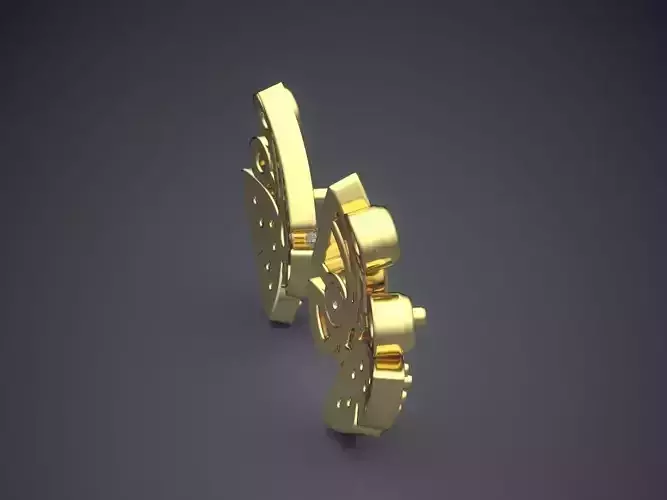 Unique Girly Butterfly Earrings with Diamonds