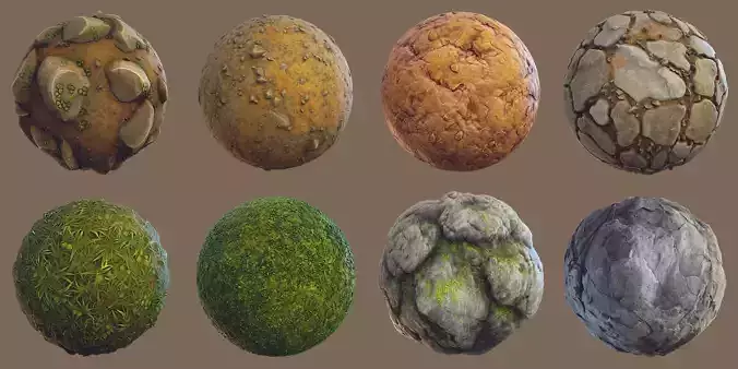 Forest - Stylized PBR materials  Texture