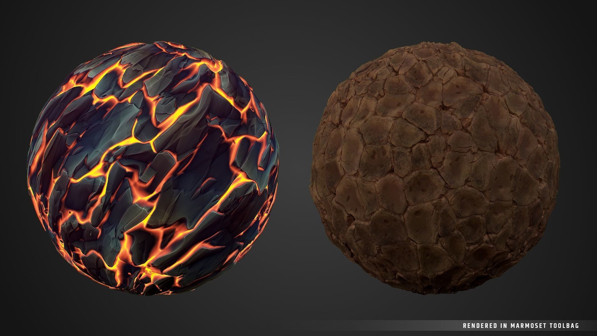 Stylized Fantasy Fire Shore Landscape Material Pack Texture_4