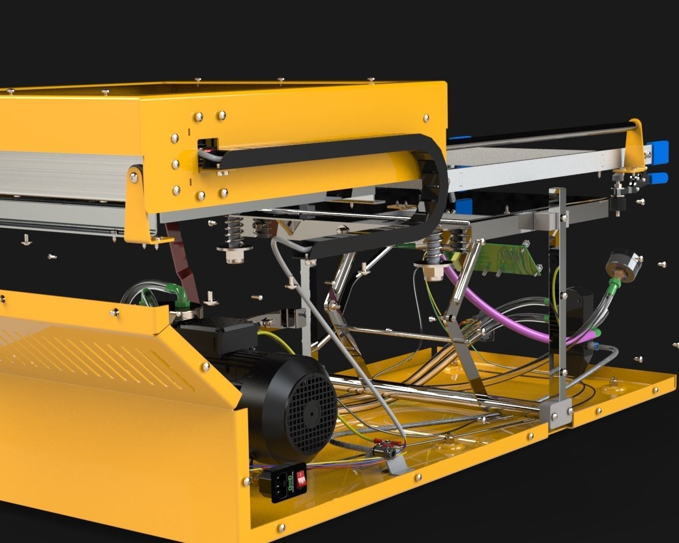 Vacuum Forming Machine 3D model_14