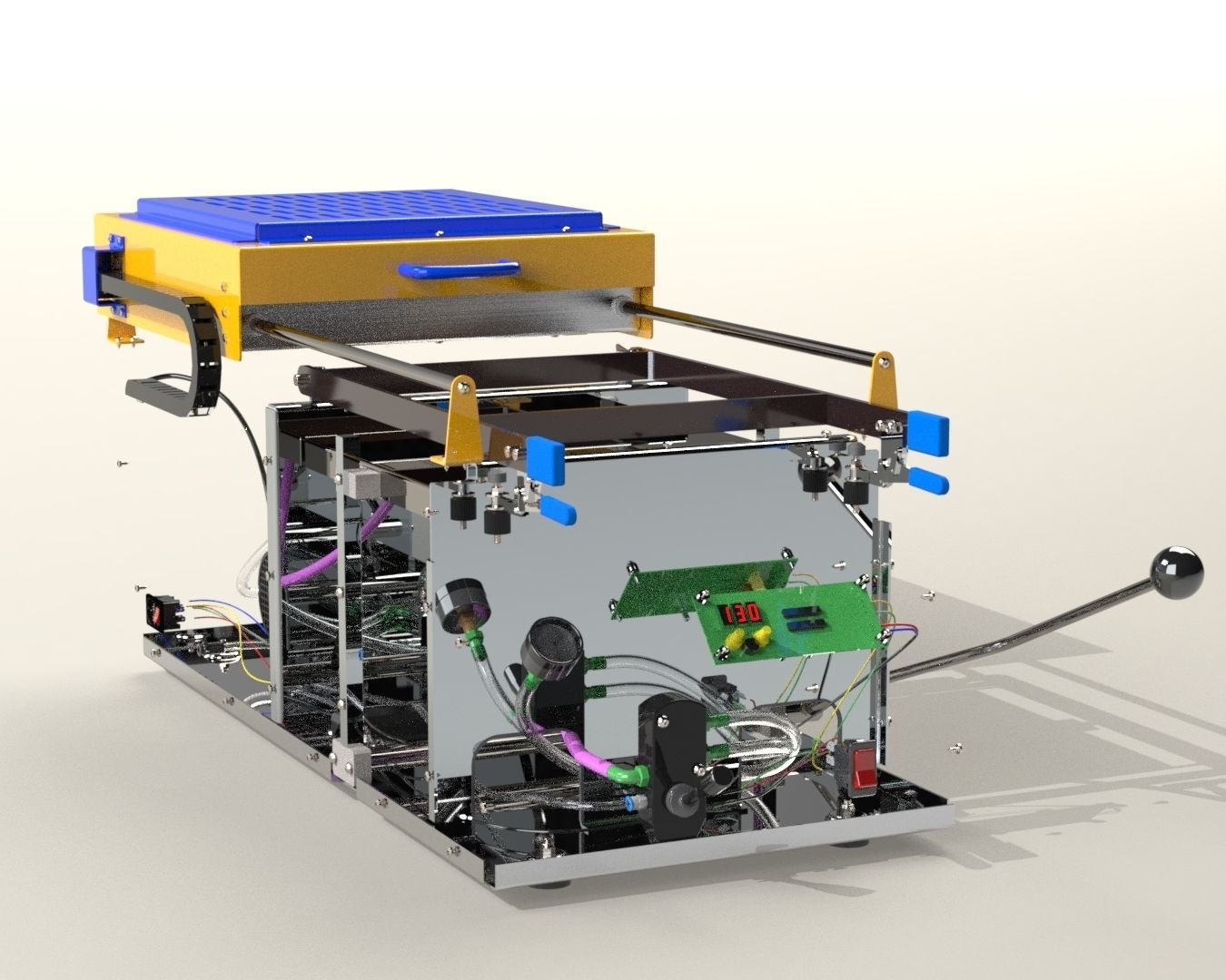 Vacuum Forming Machine 3D model_5