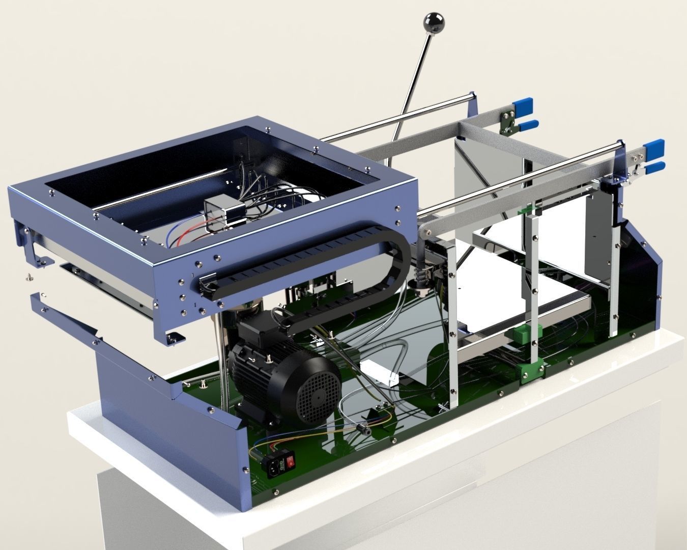 Vacuum Forming Machine 3D model_4