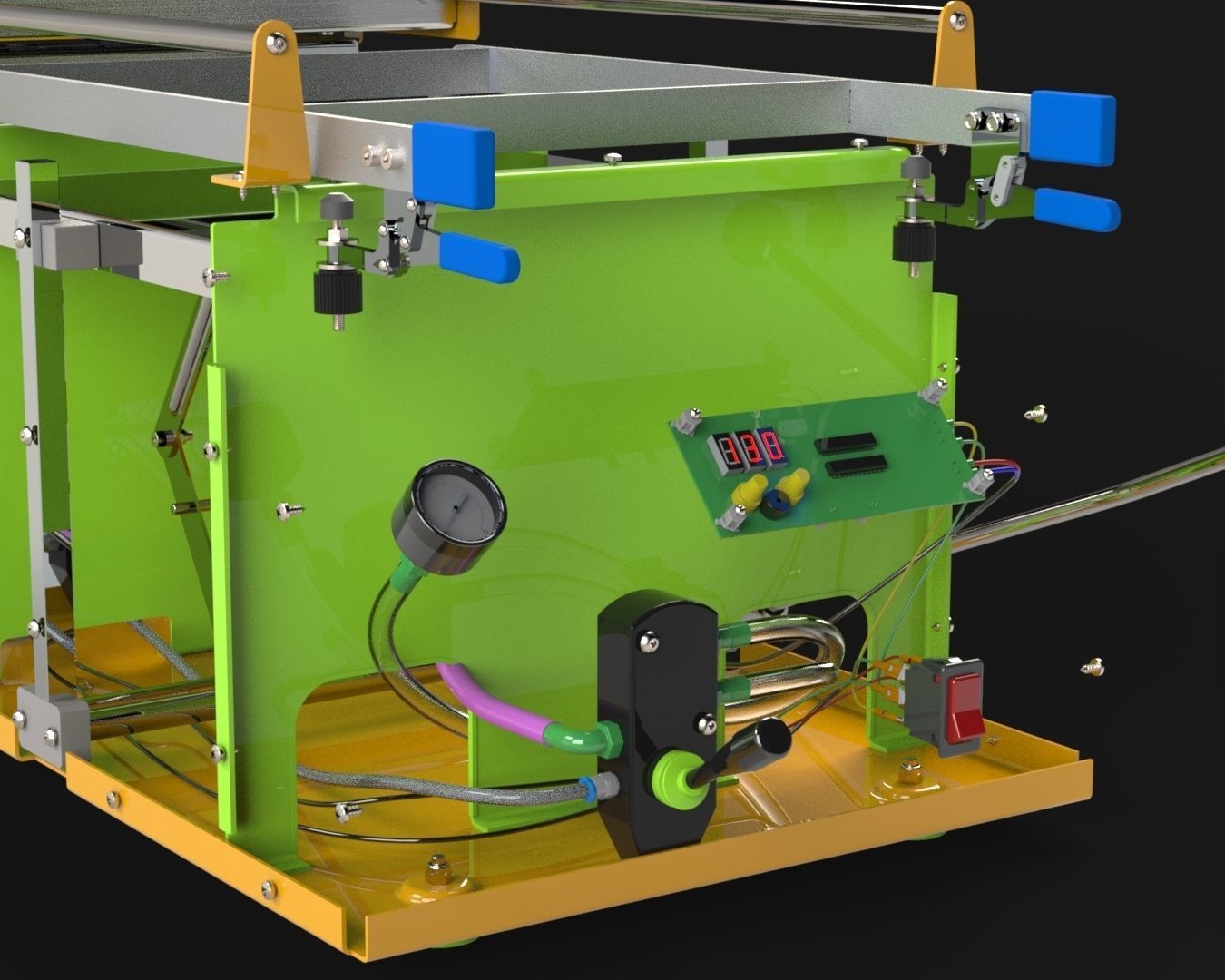 Vacuum Forming Machine 3D model_12