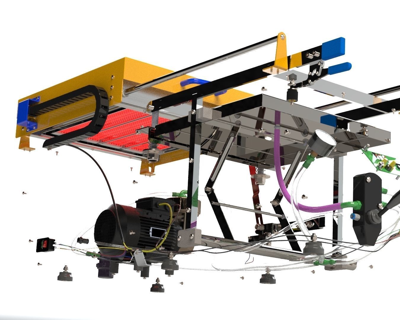 Vacuum Forming Machine 3D model_8