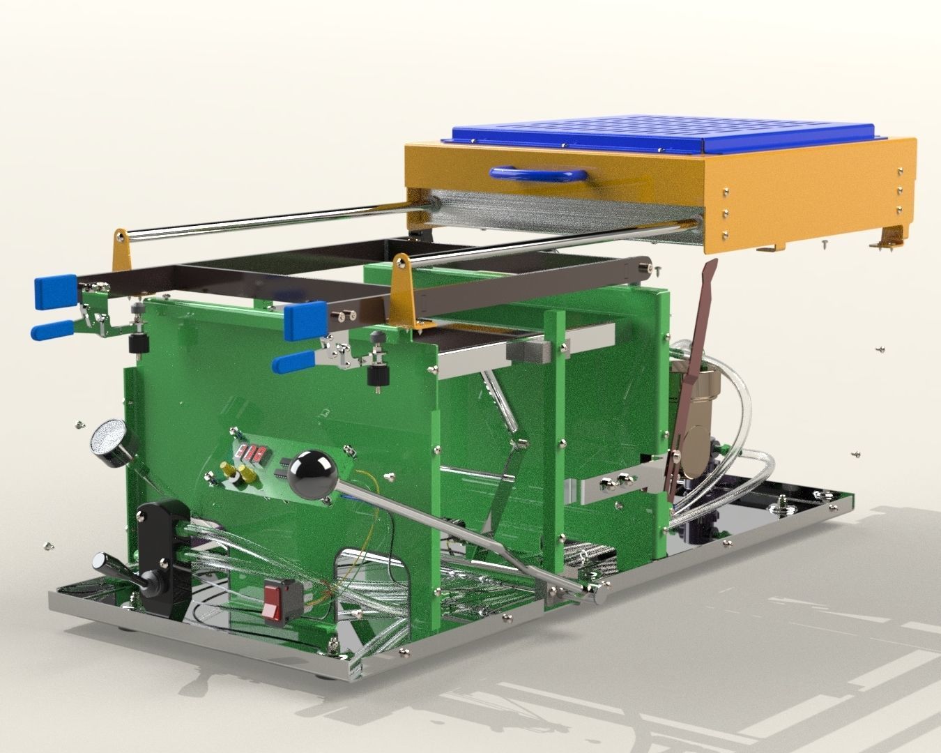 Vacuum Forming Machine 3D model_6