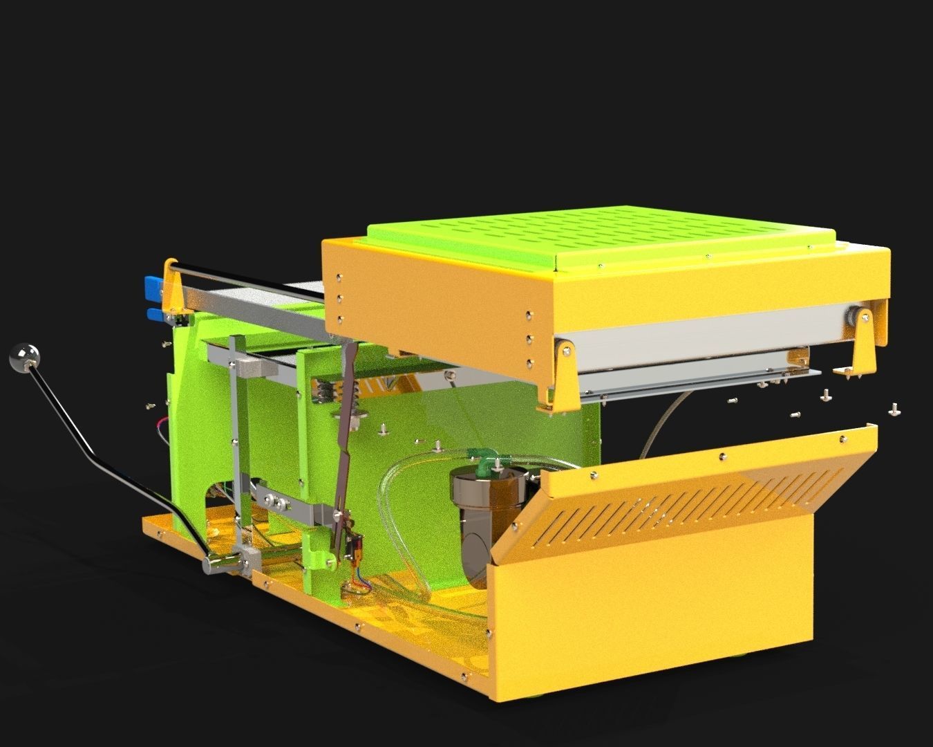Vacuum Forming Machine 3D model_9
