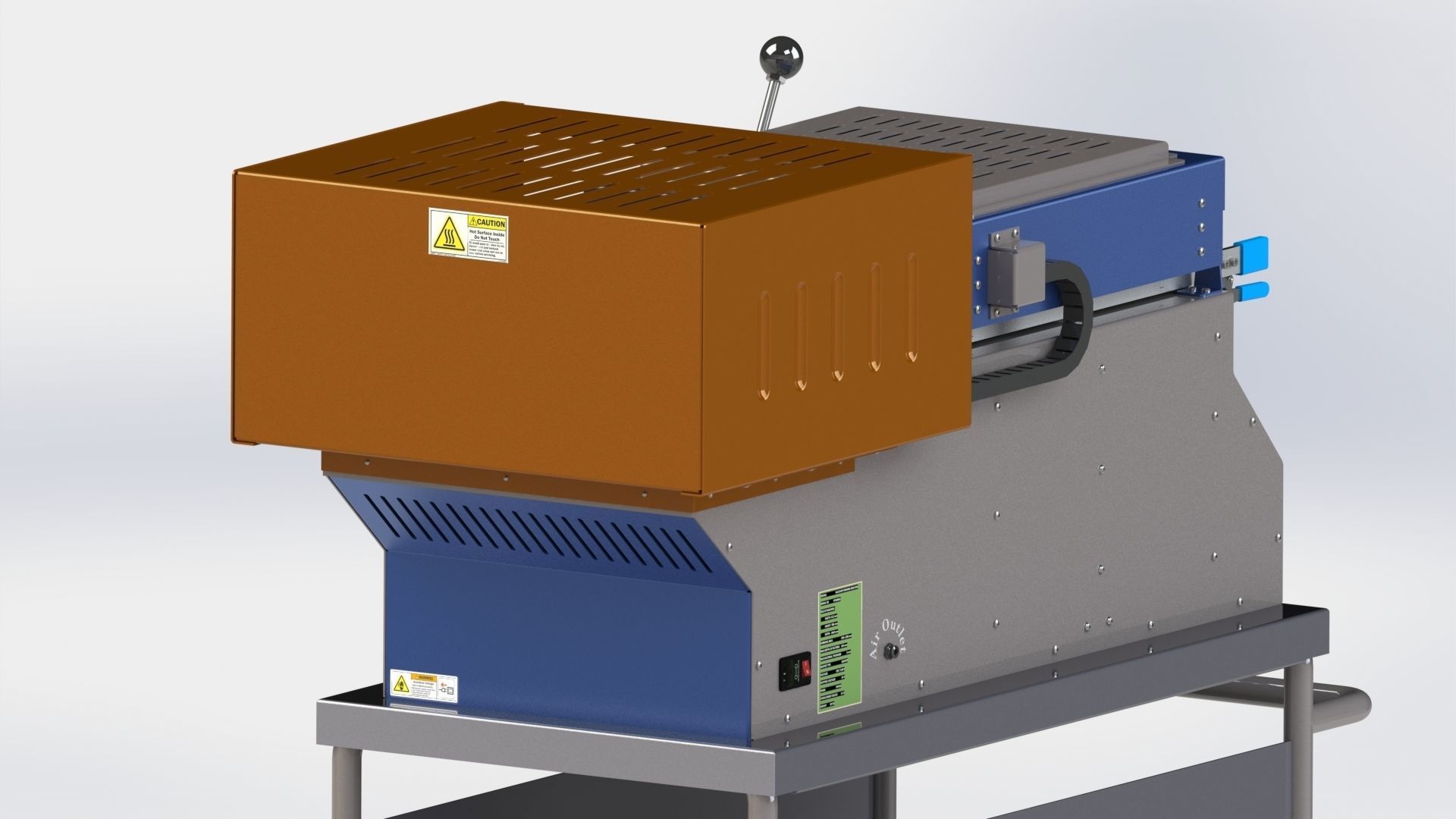 Vacuum Forming Machine 3D model_24