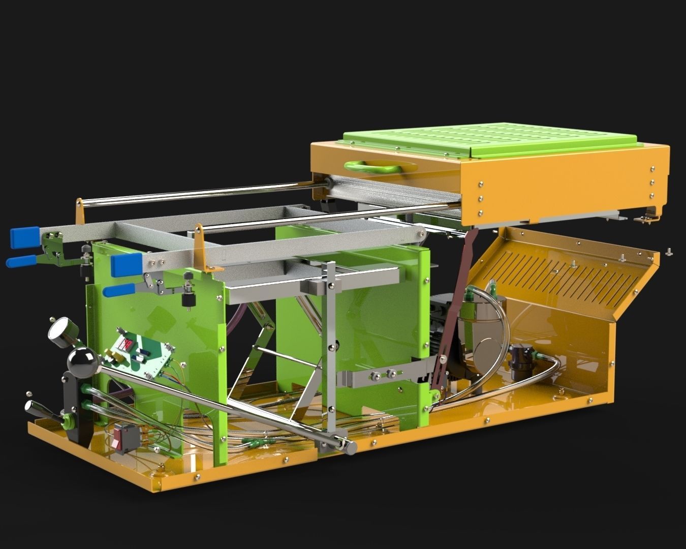 Vacuum Forming Machine 3D model_11