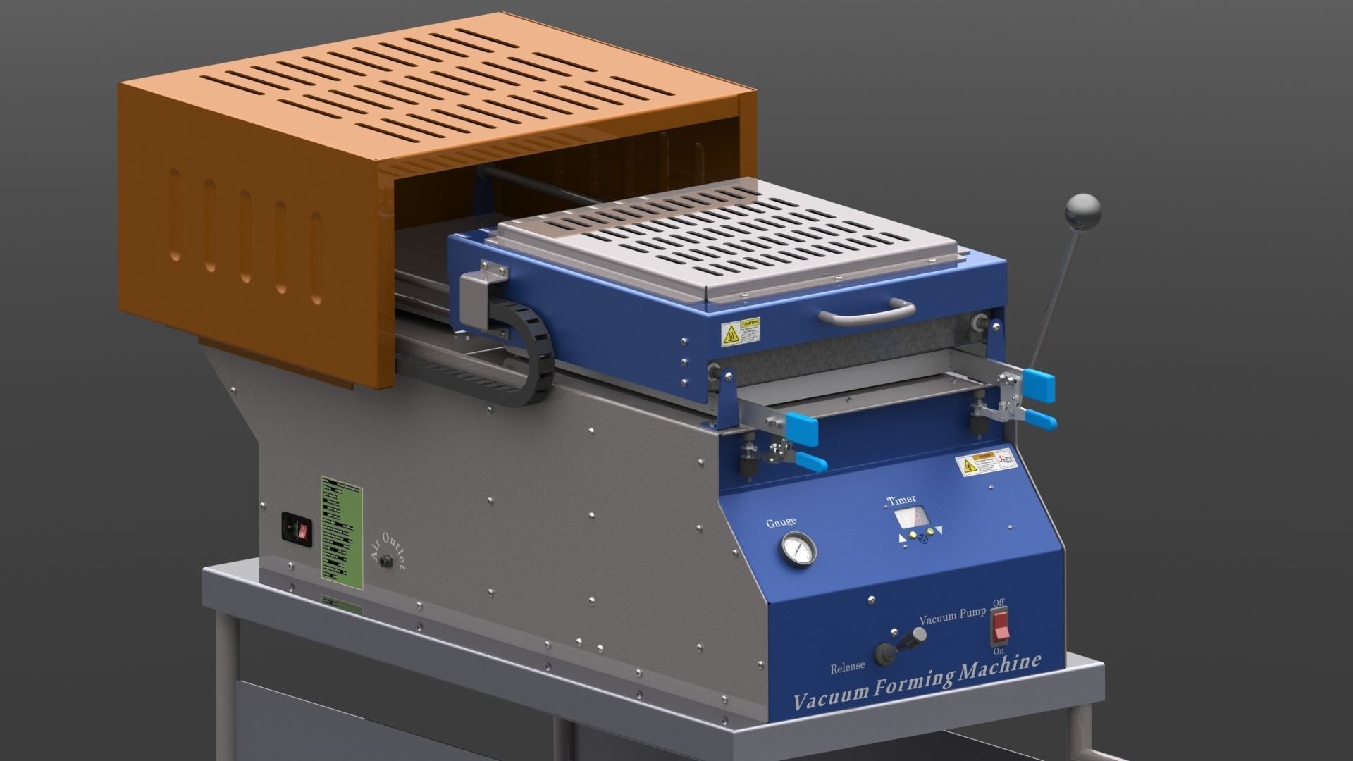Vacuum Forming Machine 3D model_37