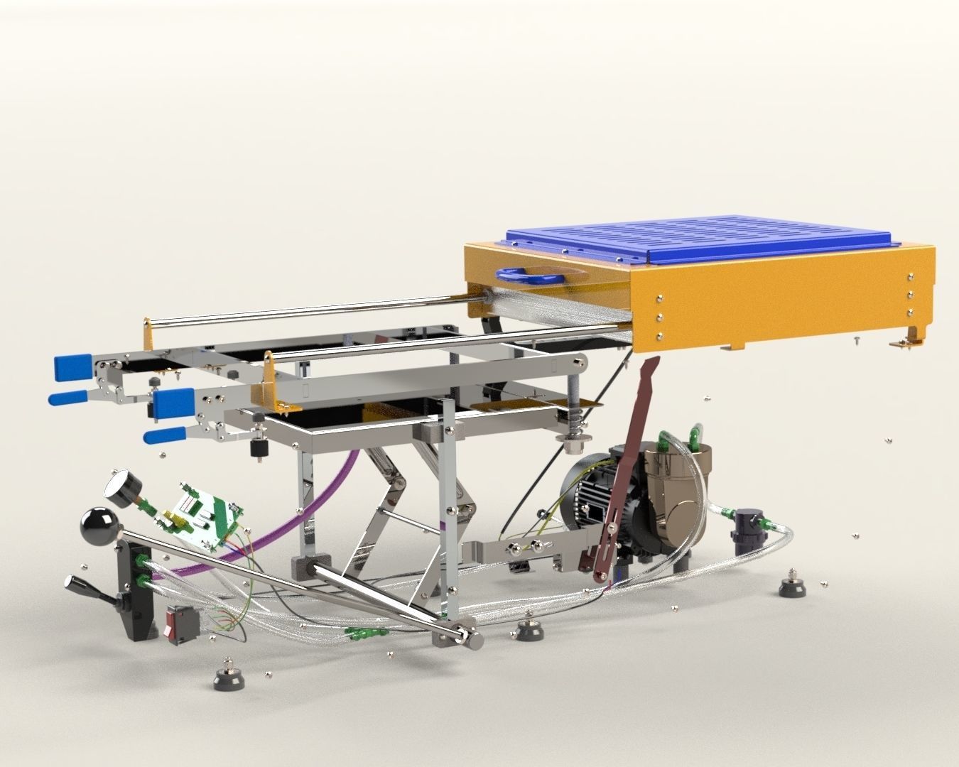 Vacuum Forming Machine 3D model_7