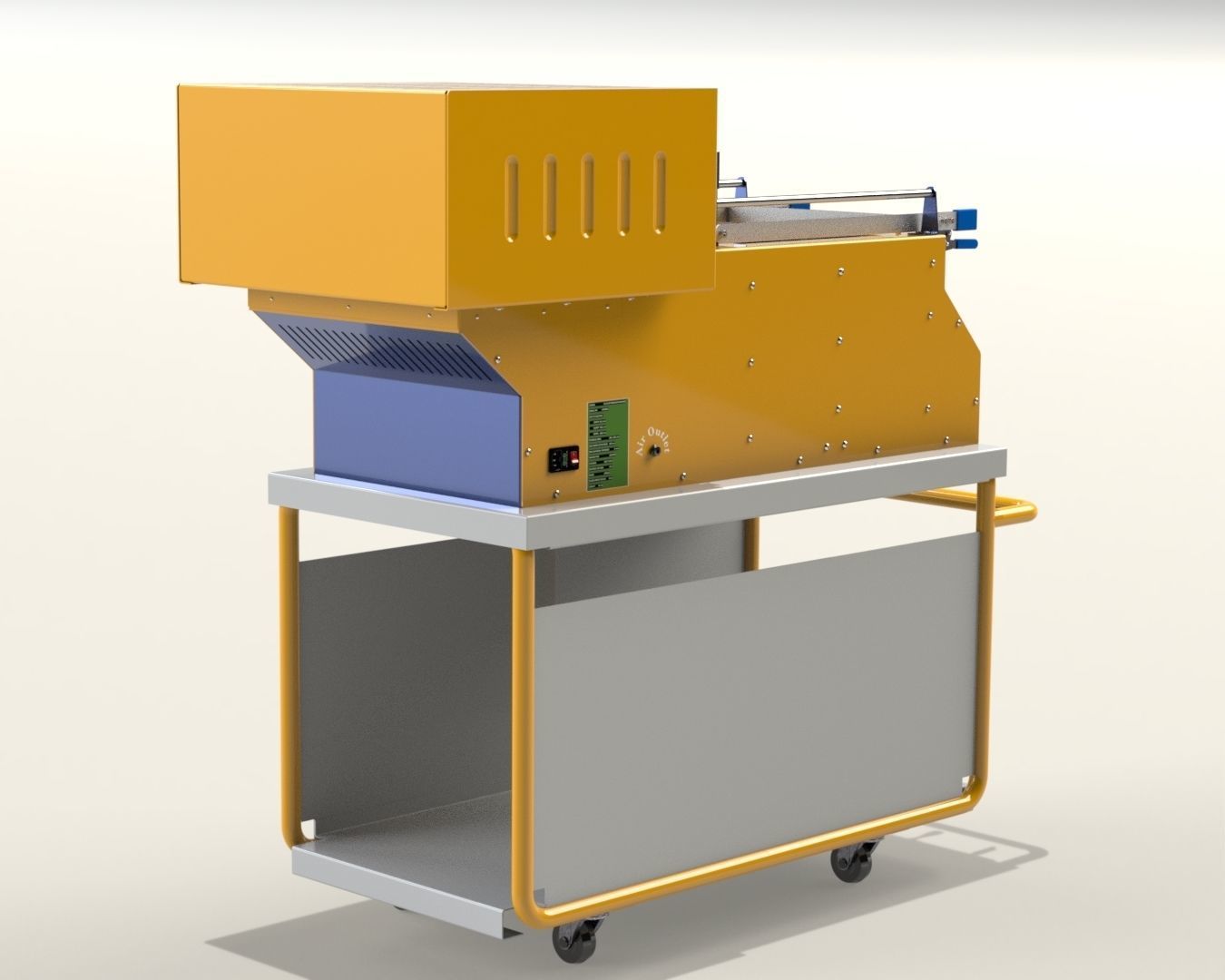 Vacuum Forming Machine 3D model_1