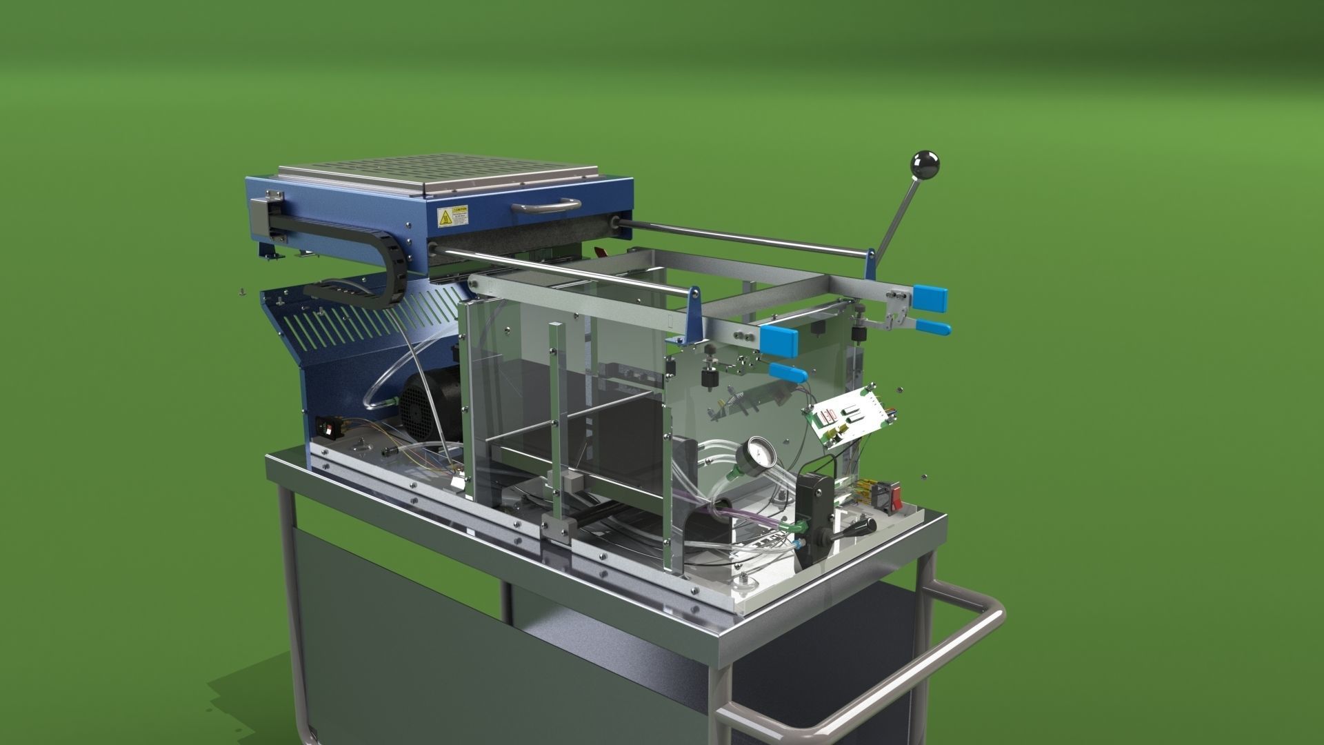 Vacuum Forming Machine 3D model_26