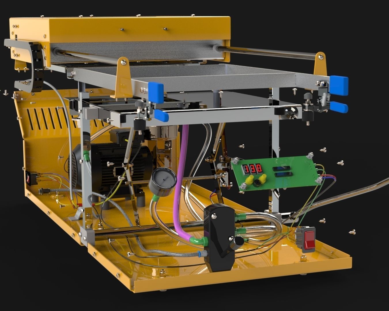 Vacuum Forming Machine 3D model_13