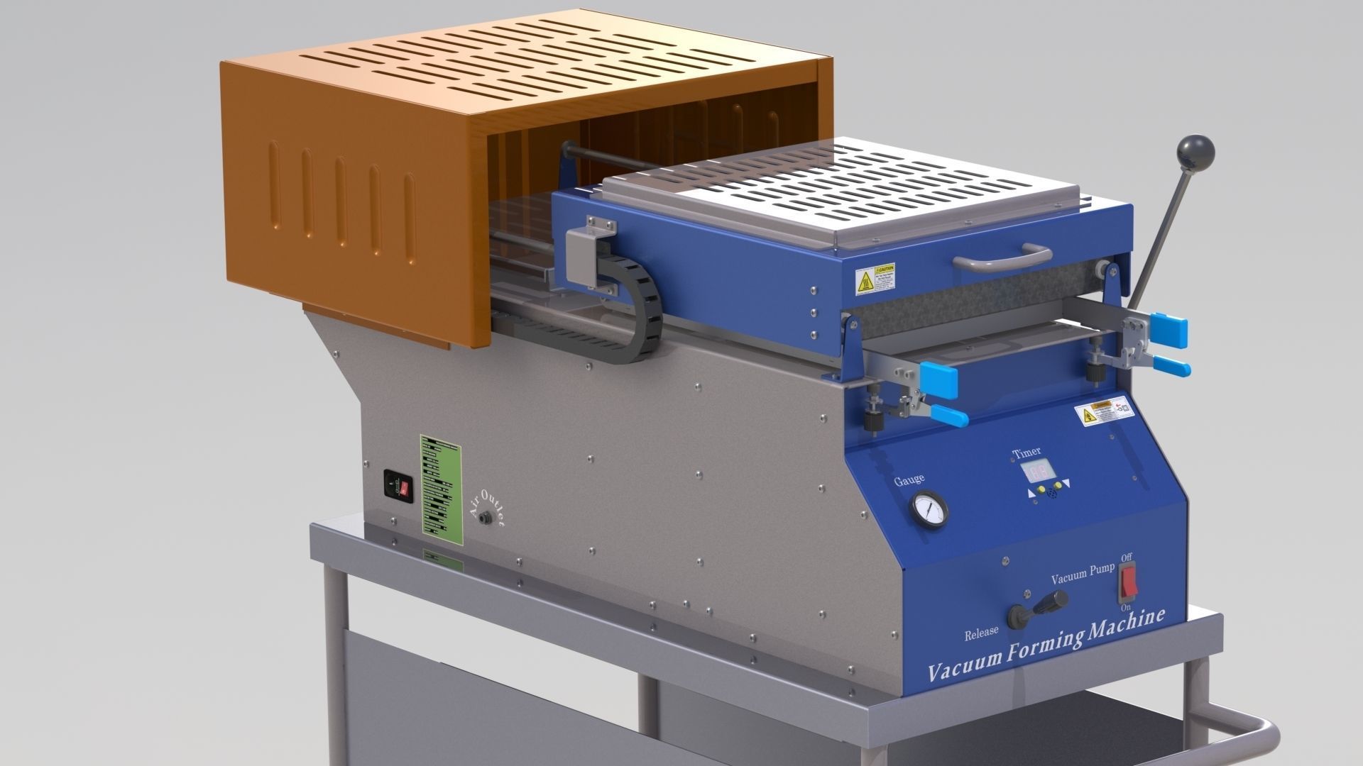 Vacuum Forming Machine 3D model_34