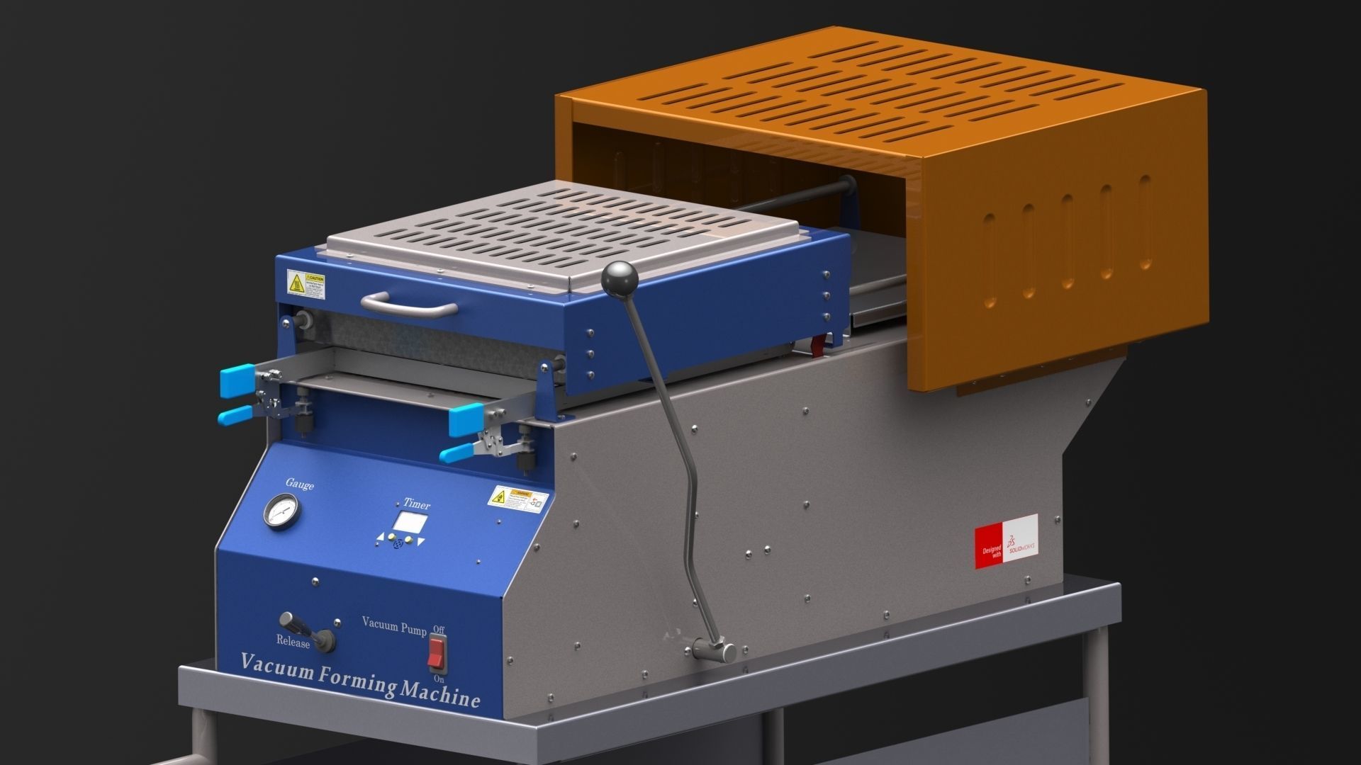 Vacuum Forming Machine 3D model_36
