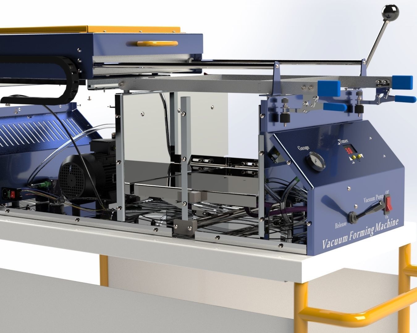 Vacuum Forming Machine 3D model_18