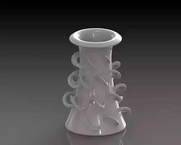 Piroul vase with swirls