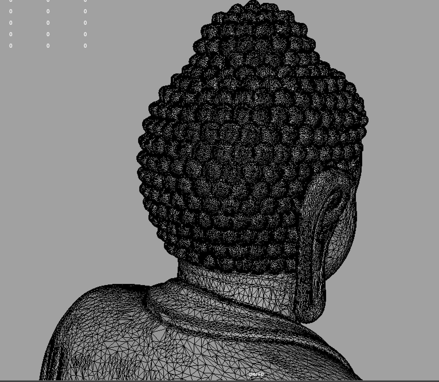 Buddha Statuette for 3d printing 3D print model_3