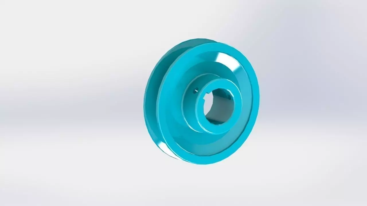 Simple Sheave 58 Bore 2 OD Free 3D model_0