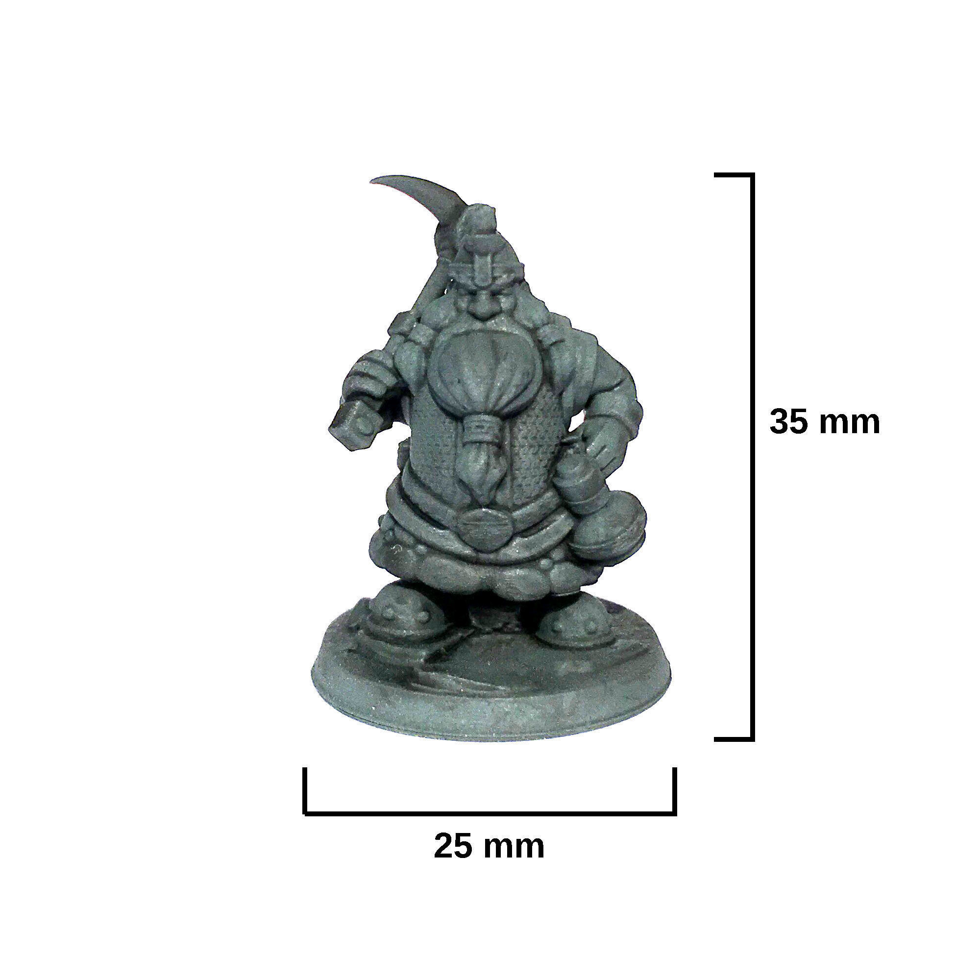 Dwarf miner 3D print model_4