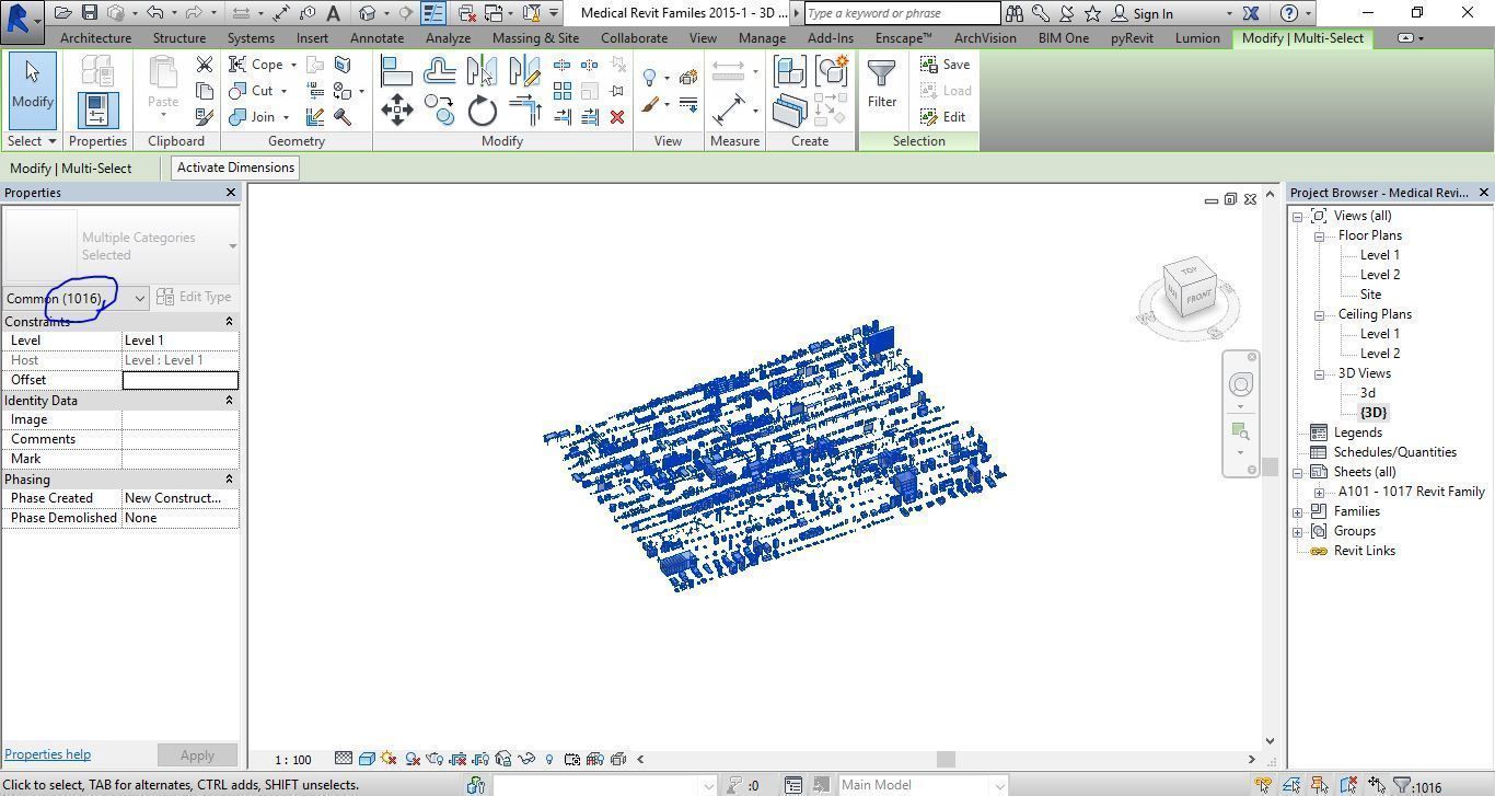 1016 Models for Medical Equipment Revit 2015 3D model_32