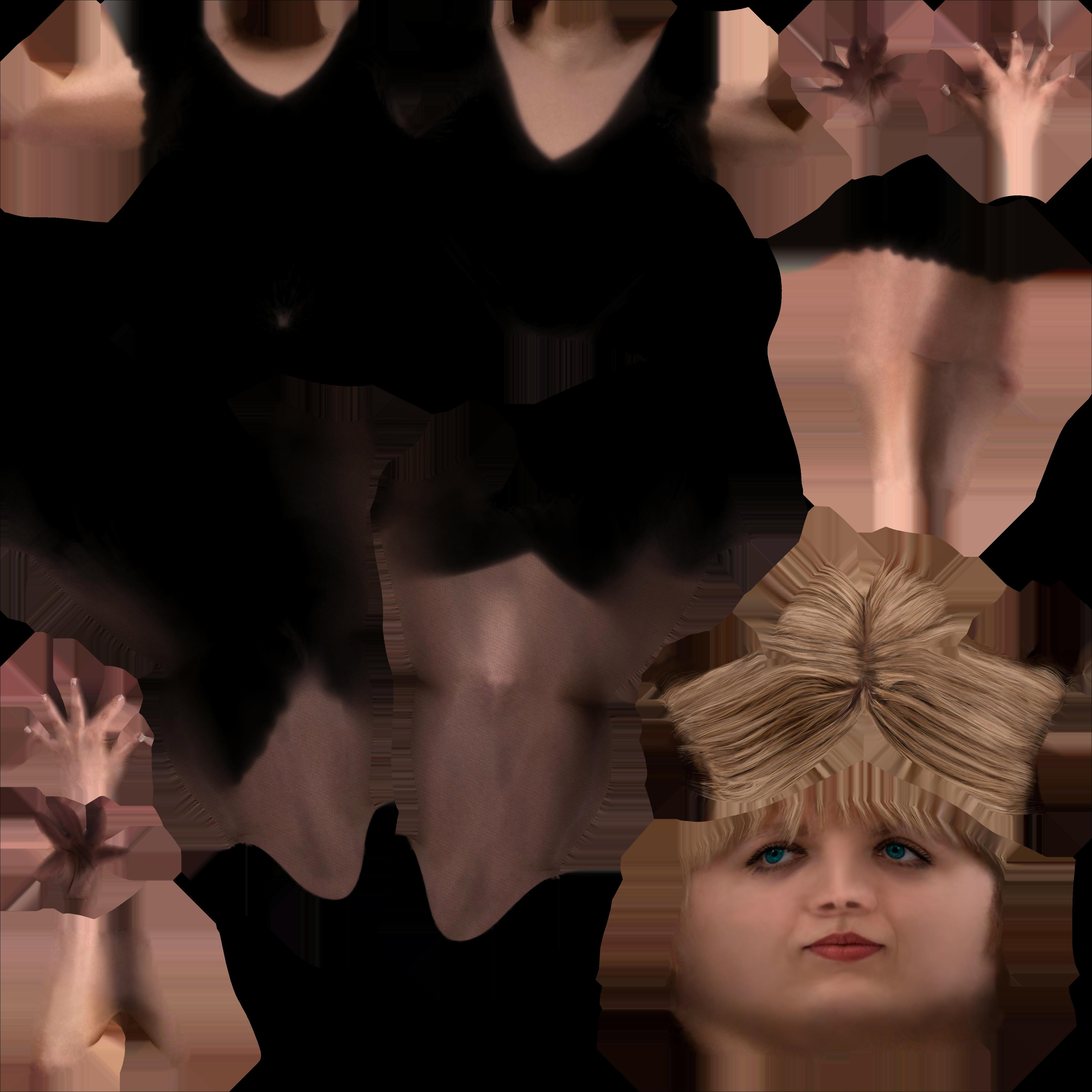 3D Scan Woman Musician 005 3D model_8