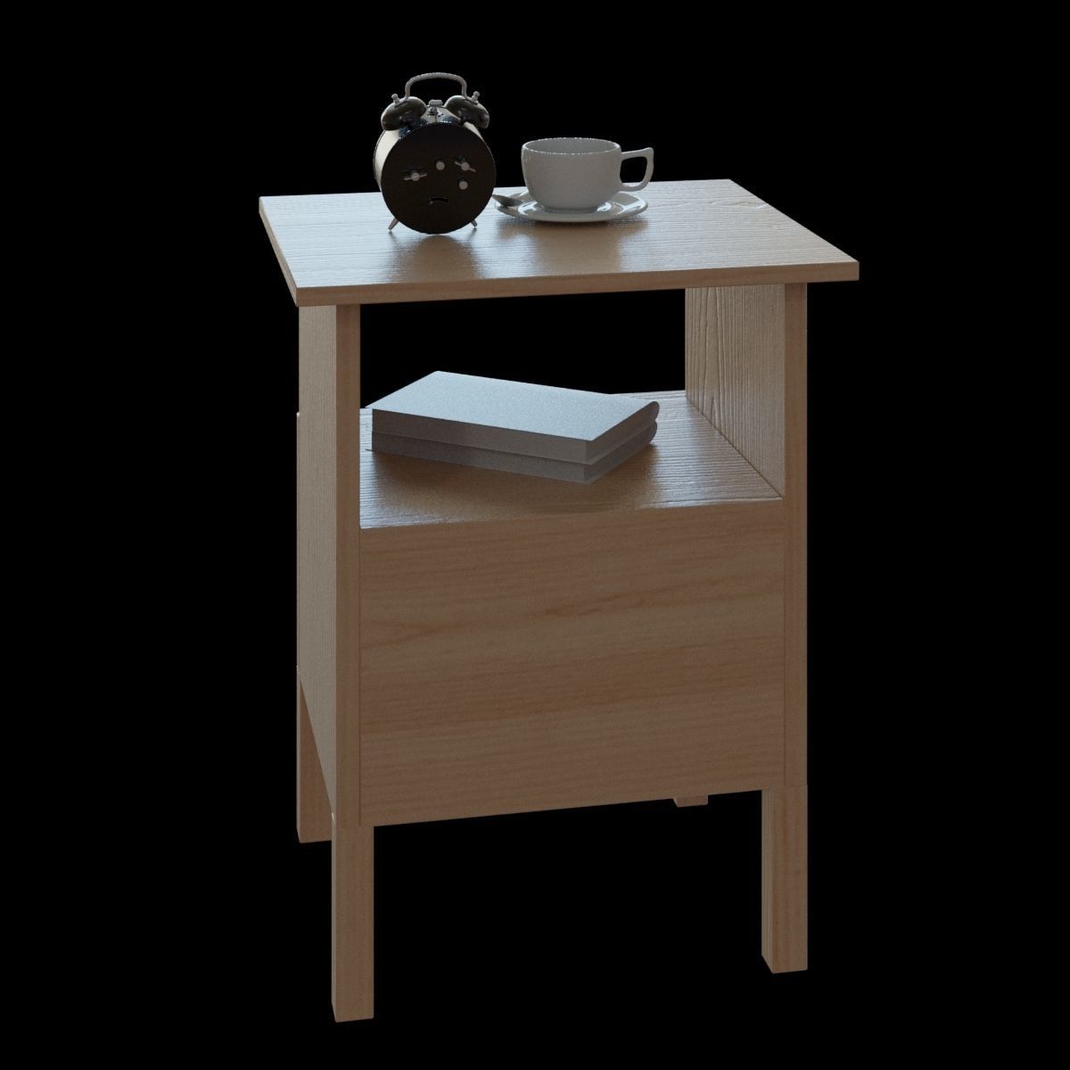 tarva bedside table 3D model_14