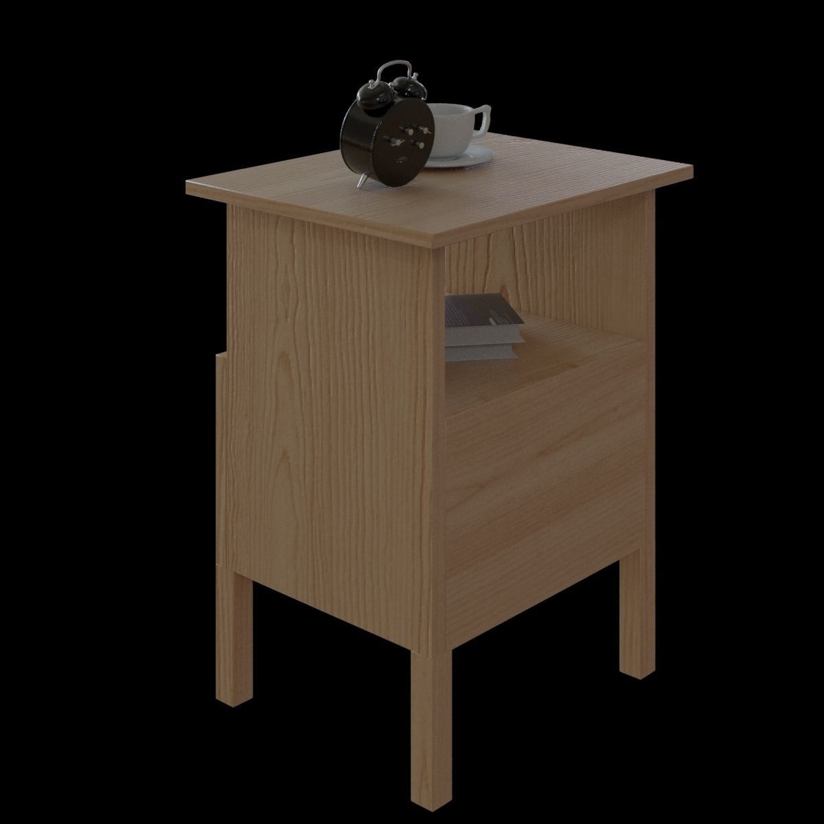 tarva bedside table 3D model_20