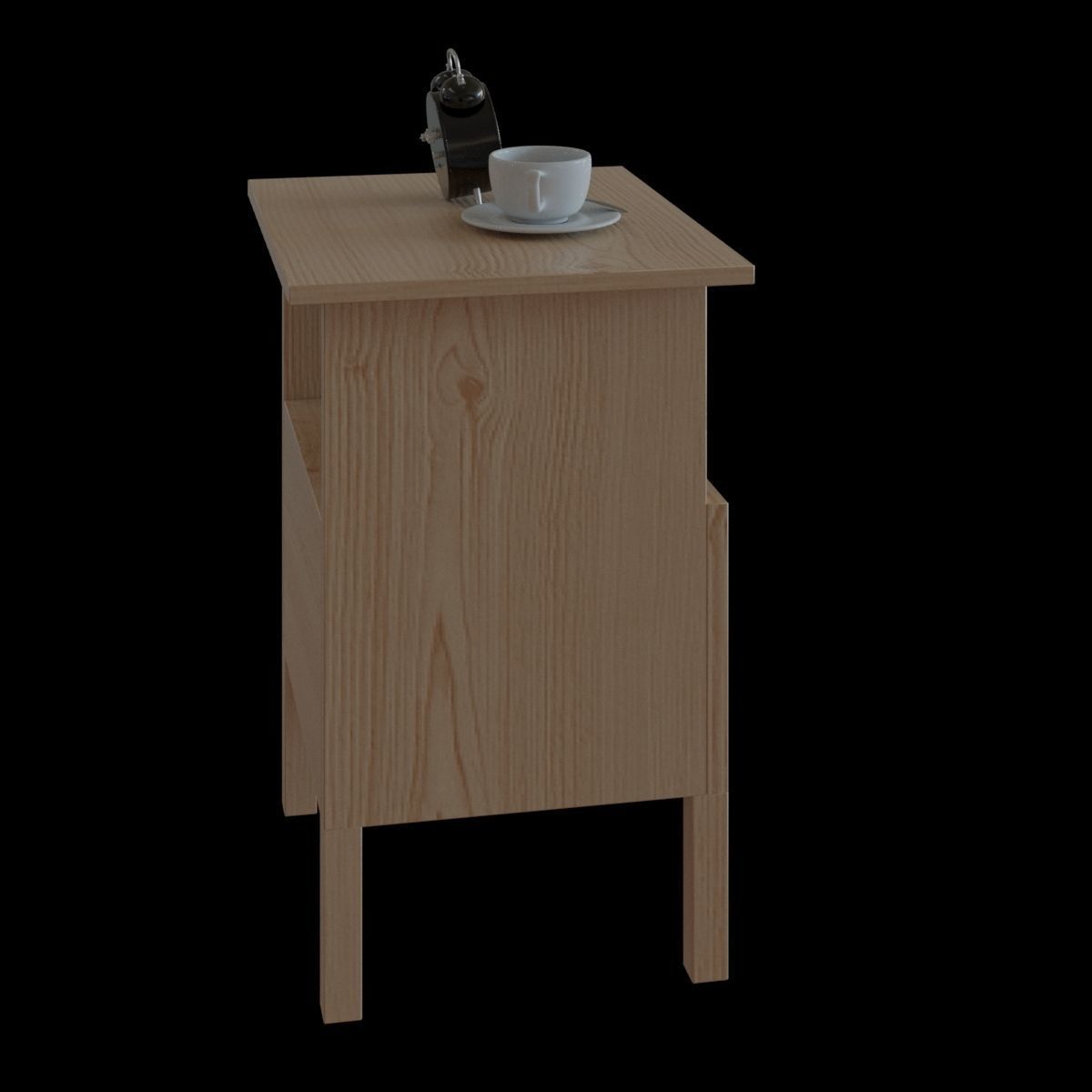 tarva bedside table 3D model_19