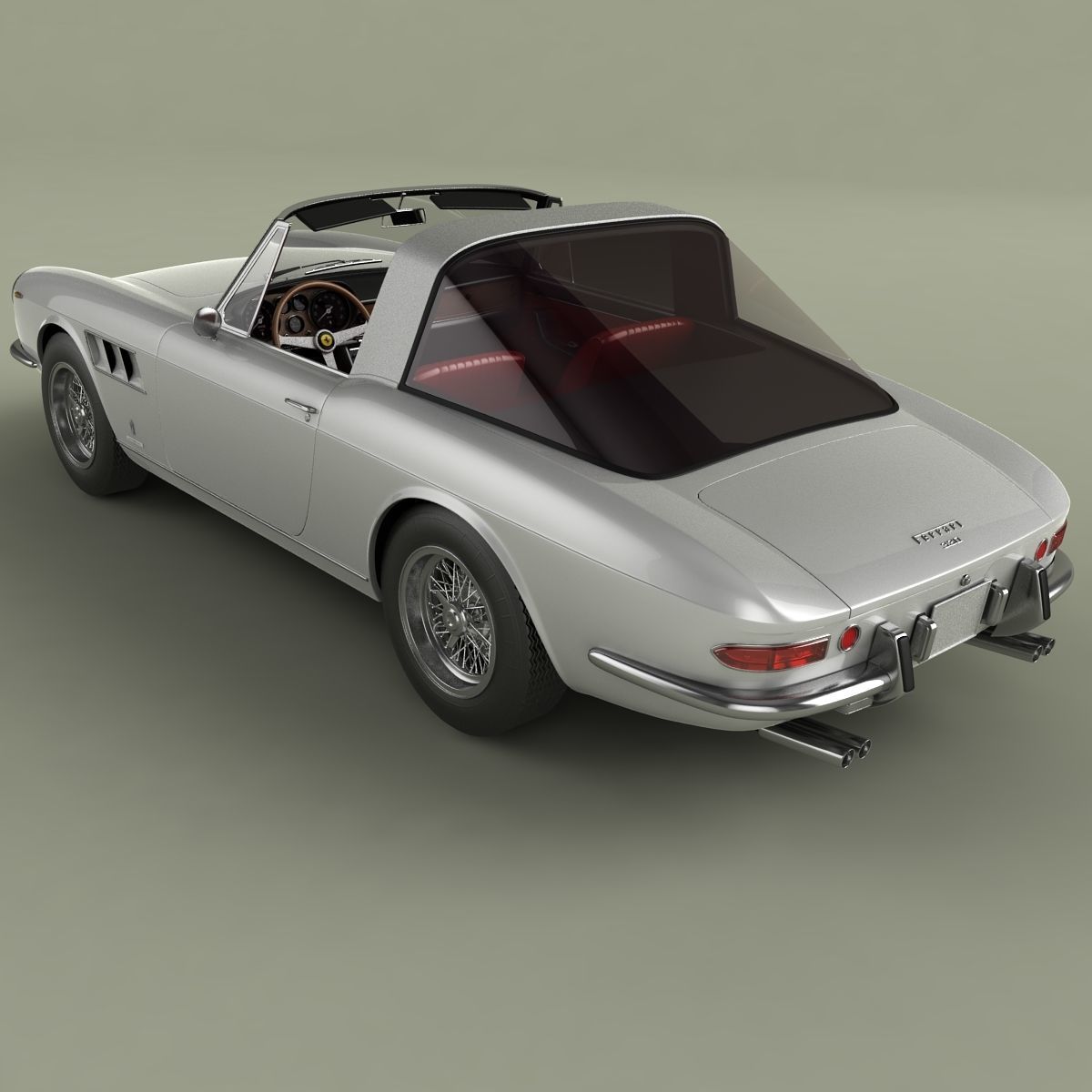 Ferrari 330 Targa 3D model_7