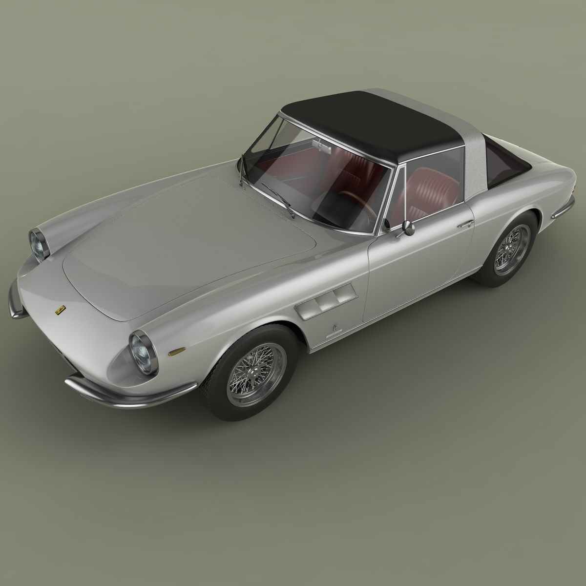Ferrari 330 Targa 3D model_5
