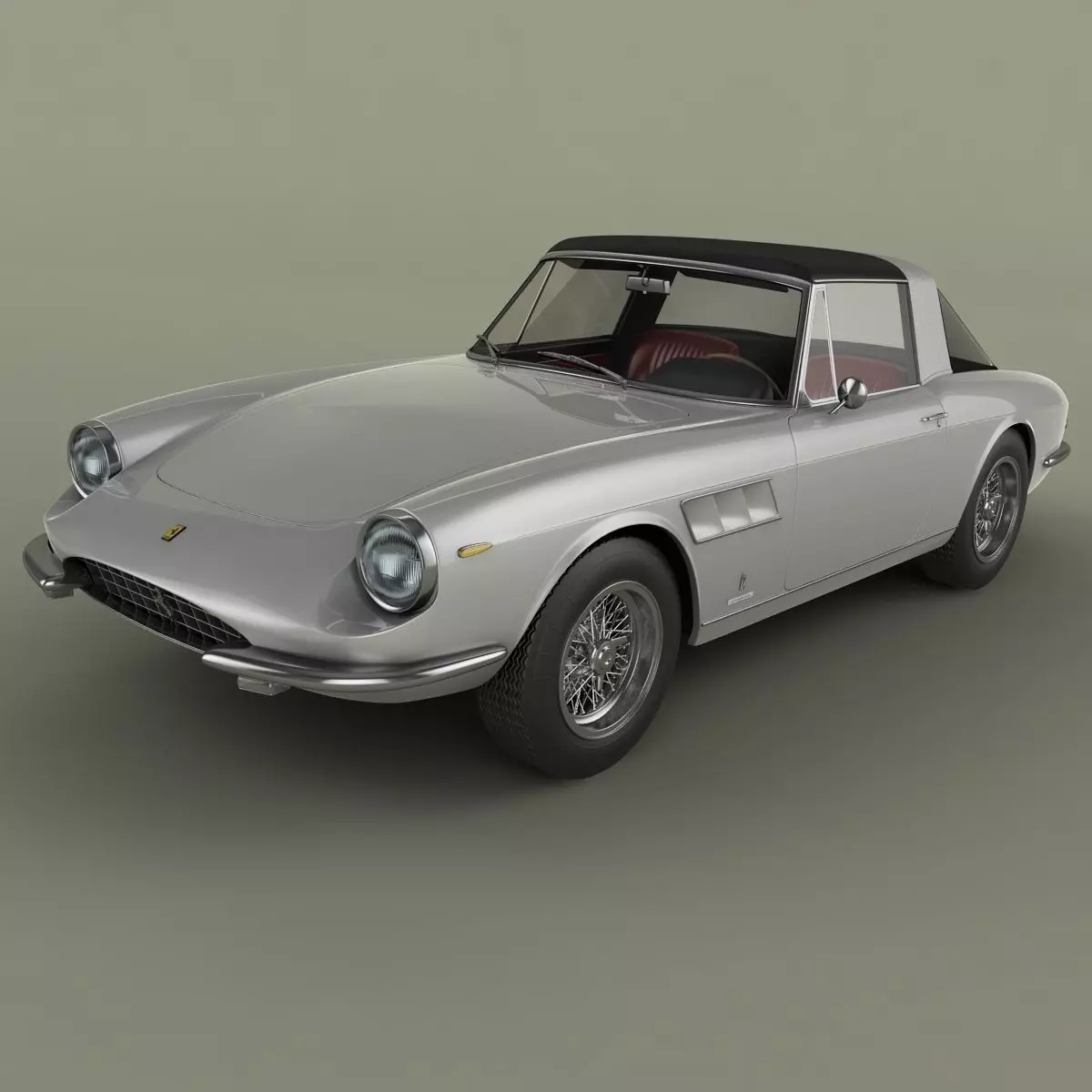 Ferrari 330 Targa 3D model_0