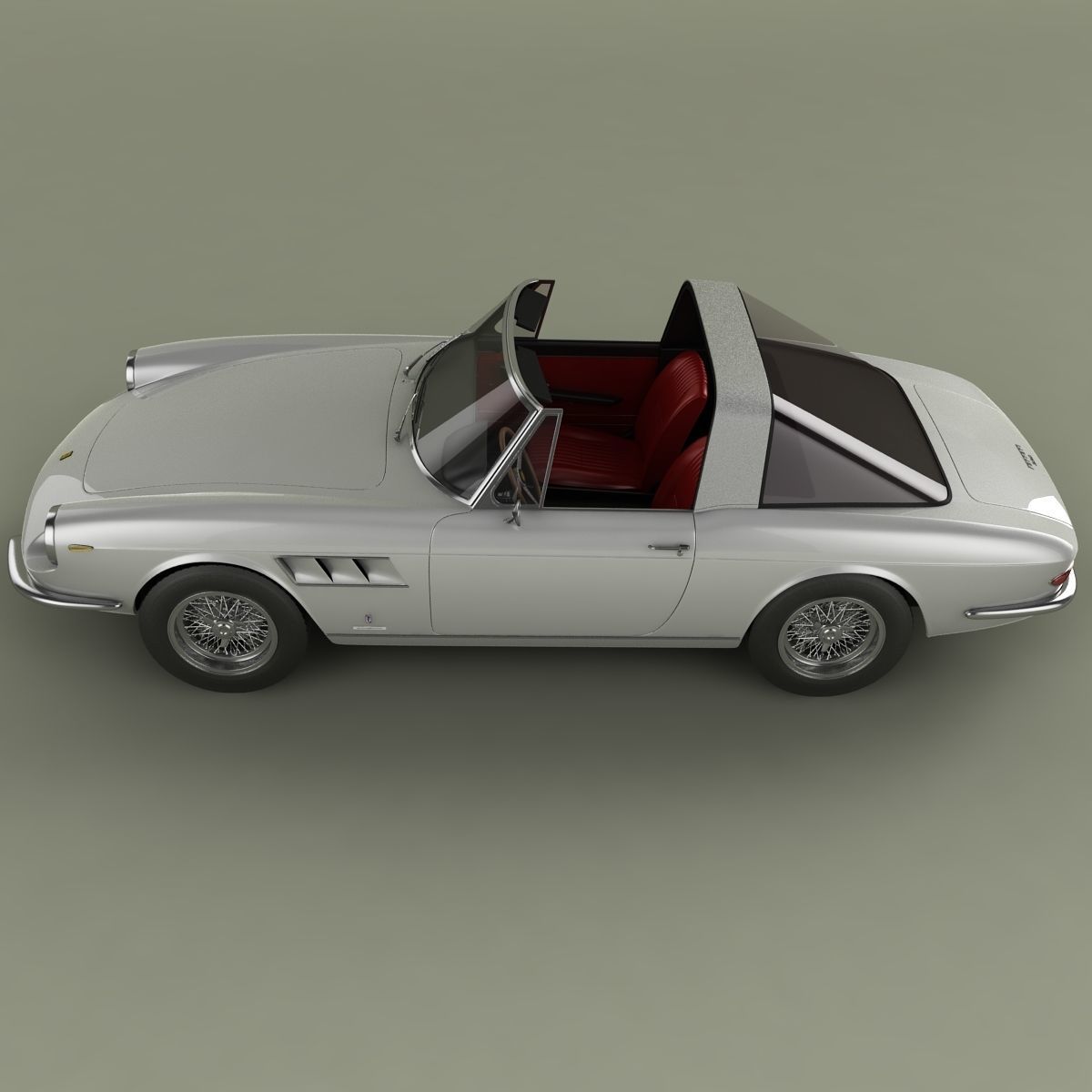 Ferrari 330 Targa 3D model_6