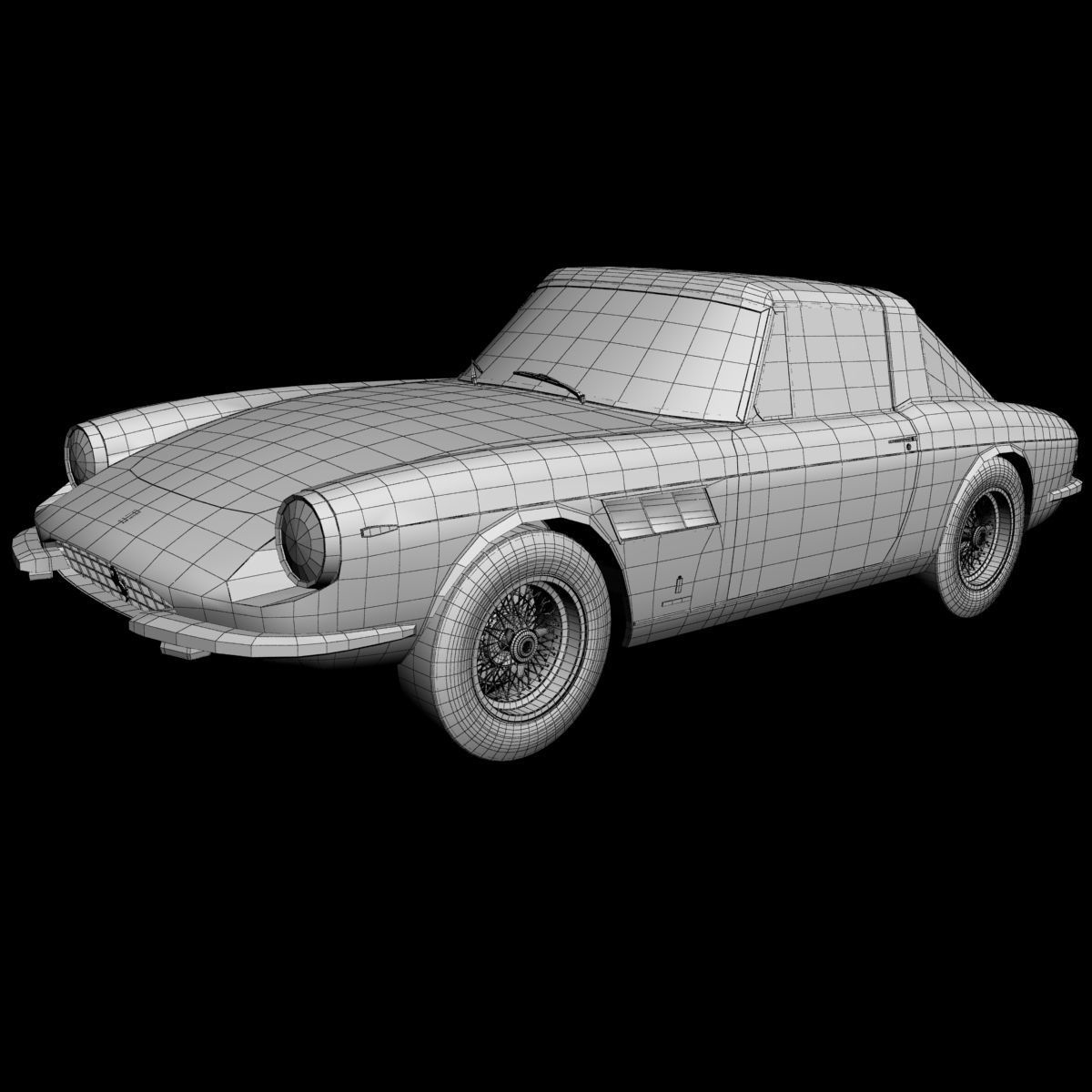 Ferrari 330 Targa 3D model_12
