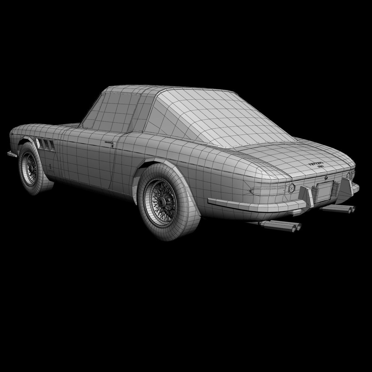 Ferrari 330 Targa 3D model_14