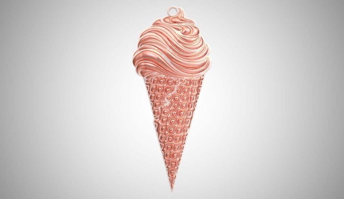 Ice Cream Necklace 3D print model_5