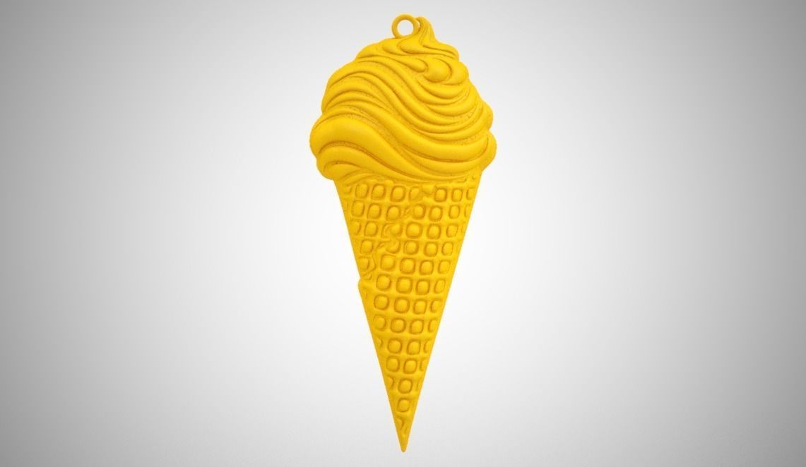 Ice Cream Necklace 3D print model_6