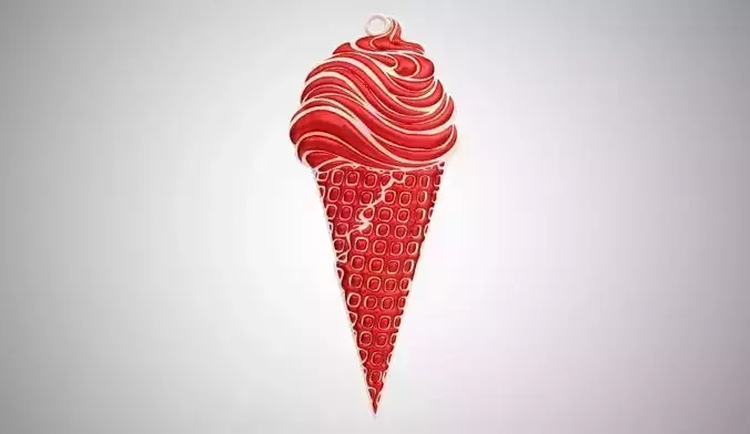 Ice Cream Necklace 3D print model