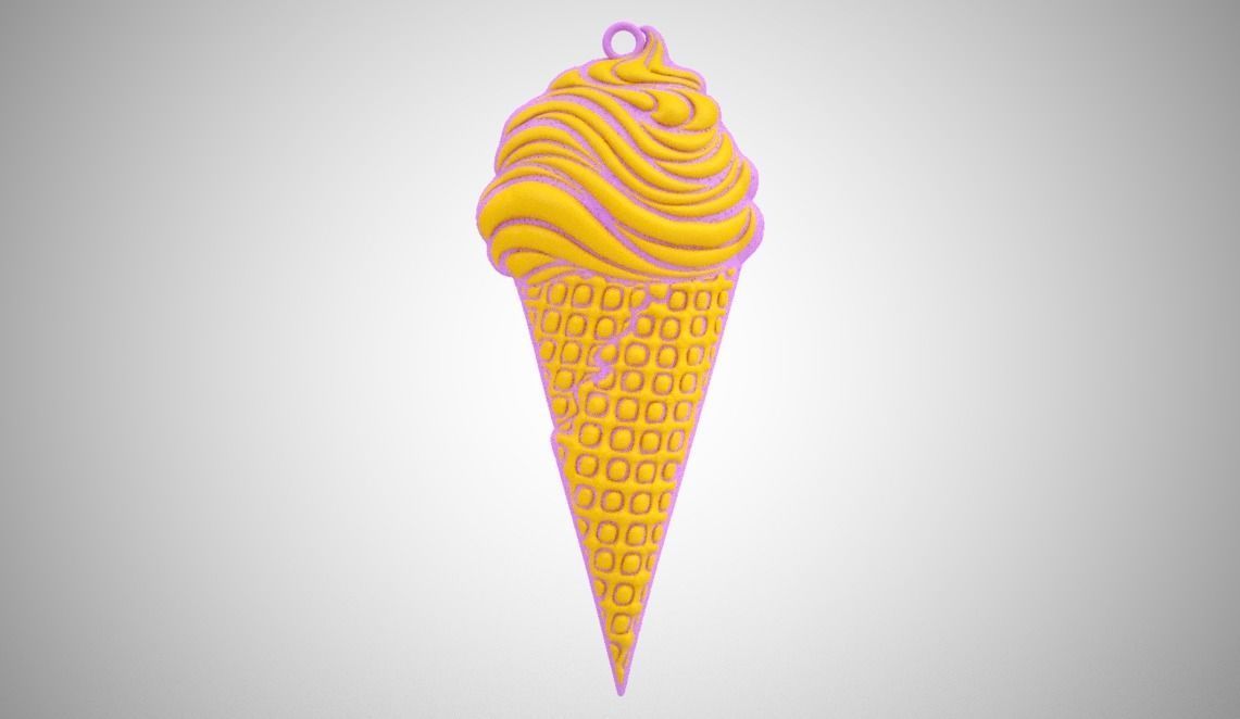 Ice Cream Necklace 3D print model_7