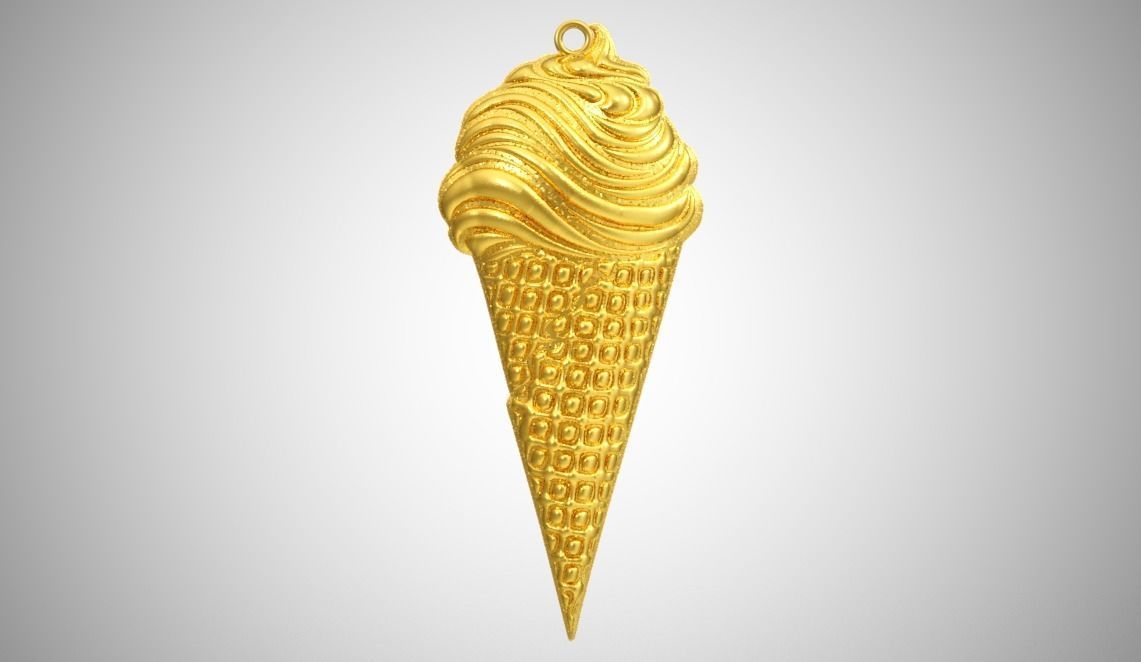 Ice Cream Necklace 3D print model_4