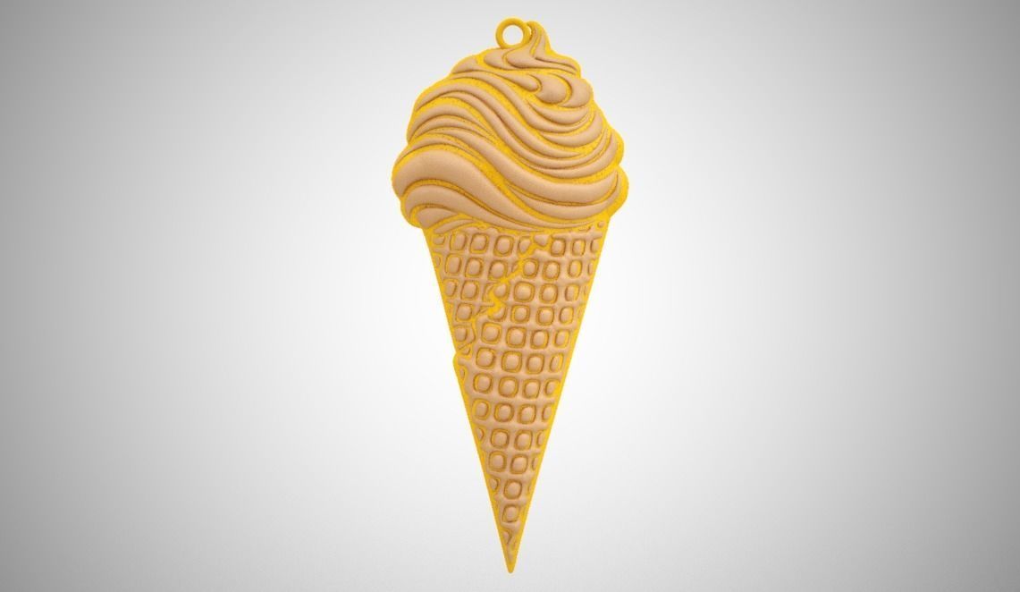 Ice Cream Necklace 3D print model_10